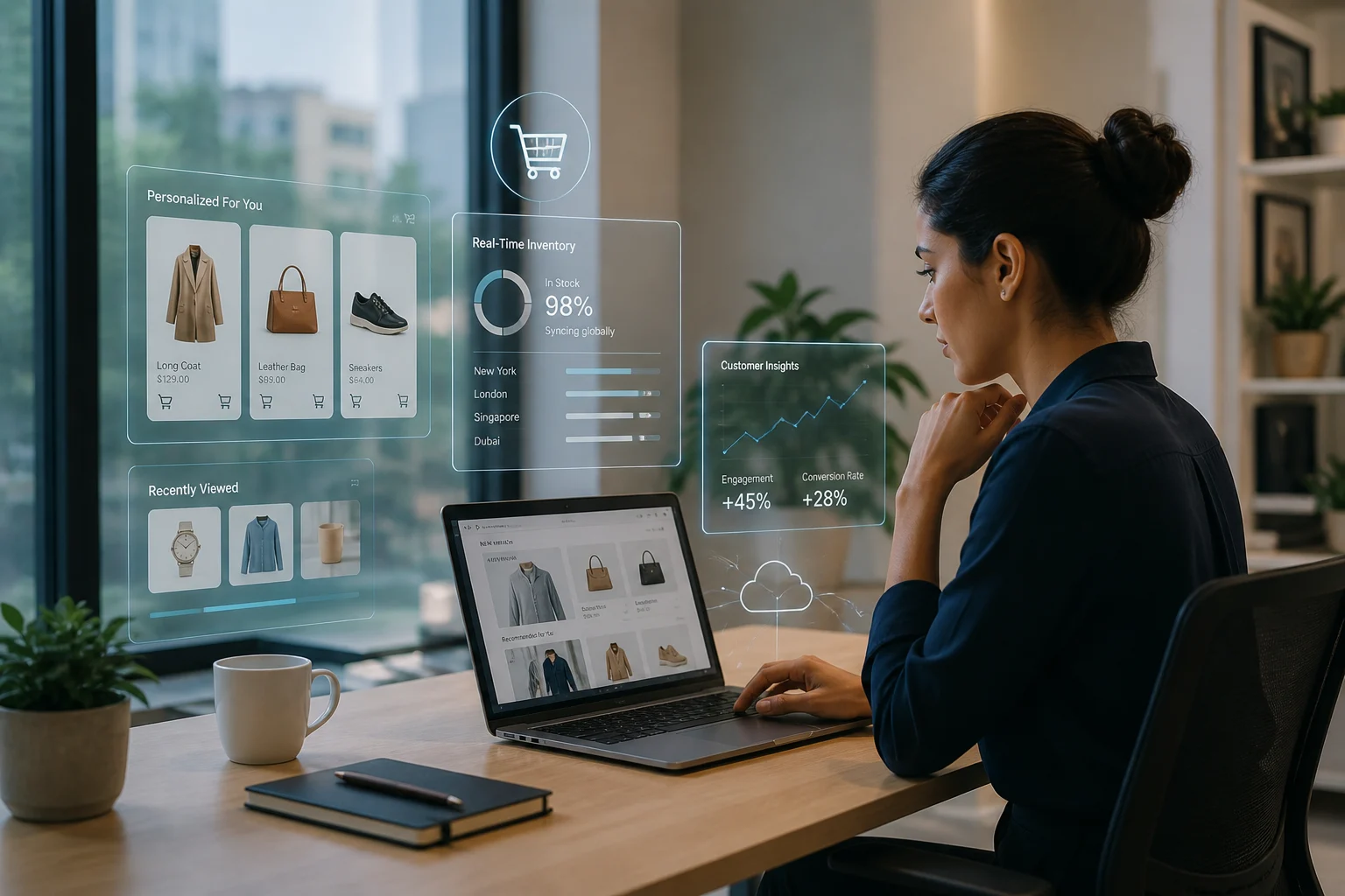 Retail technology holographic shopping interface