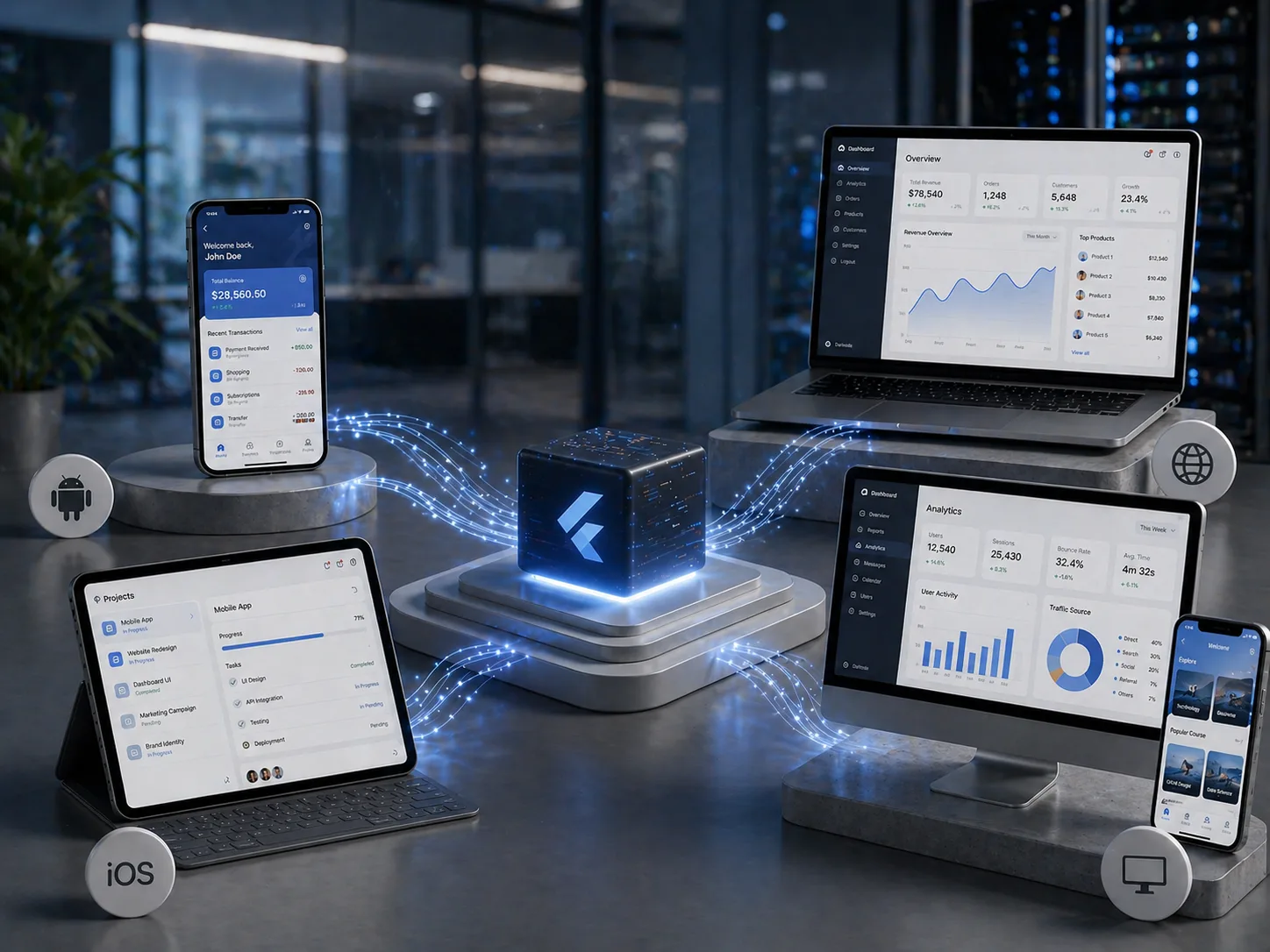 Flutter cross platform development